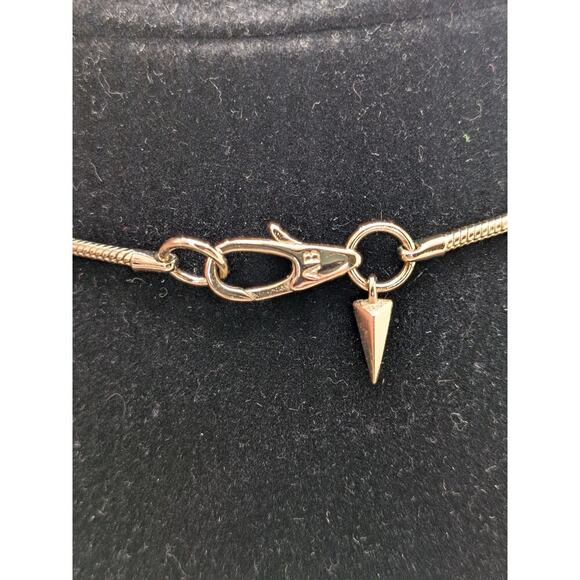 ALEXIS  BITTAR CONVERTIBLE  PIN TO NECKLACE BUCKLE WITH CHAIN Skull & Snake - Picture 3 of 8